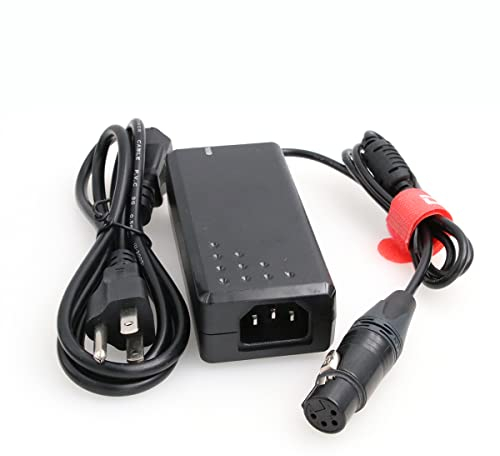 DRRI 12V 4A Power Supply with Original XLR 4Pin Female for Sony FS7 FS5 / PANASONIC HPX 370 AW-RP60GJ (12V 4A)