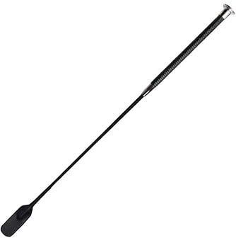 Woof Wear Diamond Riding Whip - Black/Silver