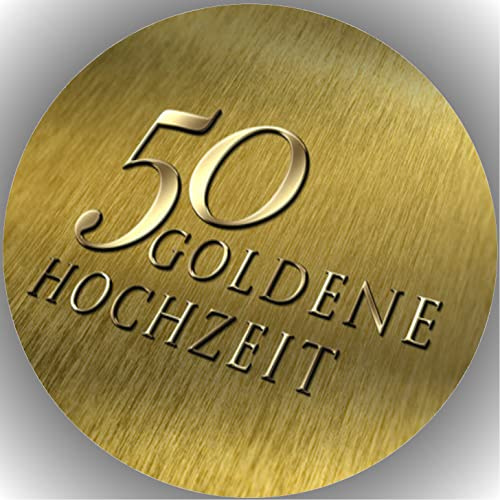 Premium Esspapier Tortenaufleger Tortenbild Goldene Hochzeit T3