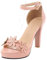 Bviennic Bride Sposa Peep Toe Tacco Alto Sandali Vestito Eleganti Festa Plateau Scarpe Con Cinturino Alla Caviglia Rosa Numero 38 Eu-39Cn