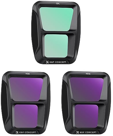 K&F Concept Air 3 ND Filtersets,3er Pack CPL,ND8, ND16 Filter kompatibel mit DJI Air 3