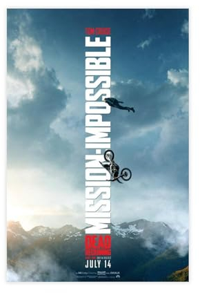 ZOLULA Mission- Impossible - Dead Reckoning Part 1 – Filmposter auf Leinwand, Poster, Wandkunst, Dekor, Bild, Gemälde für Wohnzimmer, Schlafzimmer, Dekoration, ungerahmt, 30 x 45 cm