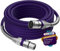 Kxable XLR Cable 10 Feet, Premium Microphone Cable, Heavy Duty 22AWG OFC Male to Female Cord, 3-Pin Shielded Mic Speaker Cable, Zinc Alloy Connectors, Metal Spring SR, Purple