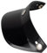 Dickly Visiera parasole per casco, 3 bottoni a pressione, retrò, visiera parasole per caschi con 3 pulsanti, sostituisce i mezzi caschi, nero