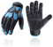 HANDLANDY Anti Vibration Gloves Men Impact Resistant Work Gloves, Padded Palm Grip Heavy Duty Working Gloves (Blue, M)