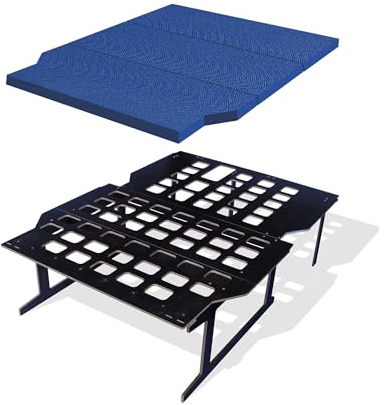 Camporan – Wohnmobilbett Mit klappbarer Matratze, Mittelgroßer Van für Mehrere Fahrzeuge, Leichtes Bettgestell aus Marine-Platten und einfache Montage