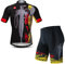 Herren Radtrikot Set Fahrradbekleidung Sommer Kurzarm Fahrradbekleidung, Cf0161-1n, XL