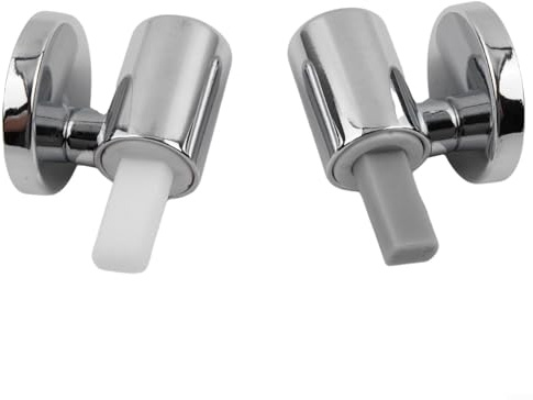 Cerniere tavoletta WC fisse con fissaggio dall'alto, chiusura soft close, cerniere copriwater termoindurente, compatibili con molti modelli, ricambi tavoletta WC, Cerniere di chiusura rallentata