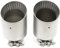 Auto End Endschalldämpfer Für VW Für GTI Für MK7 Für Golf 7 1 Stück Mattierter Edelstahl Auto-Auspuffrohr-Systemrohr Universaldüse 60 Mm 63 Mm Schalldämpferspitze Auto Auspuffrohr(ID54MM OD89MM)