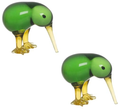 IMIKEYA 2st Greifvogelverzierung Klare Vogelfigur Tischvogelfigur Auto -Figur Weiße Tischdekoration Tierische Vogelfiguren Mittelstücke Vogel Briefbeschwerer Mini Weißer Kristall