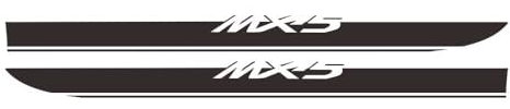 HKSOPC Auto Emblem Aufkleber für Mazda MX-5 NA NB NC ND, Abzeichen Logo Aufkleber, Auto Logo Emblem Dekoration Aufkleber, Autoinnen-und Außendekoration, Auto Zubehör,A Black