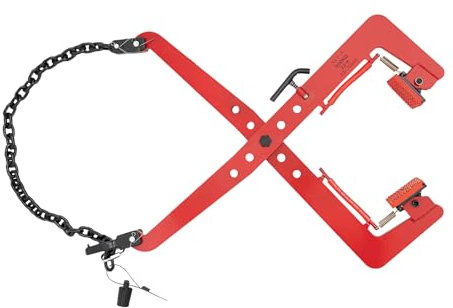 Bordsteinzange Versetzzange Steinzange Steinheber Palettenzange Hebezange mit verstellbarer Öffnung bis 70 cm und maximaler Zugkraft von 500 kg ideal für Bau und Transport