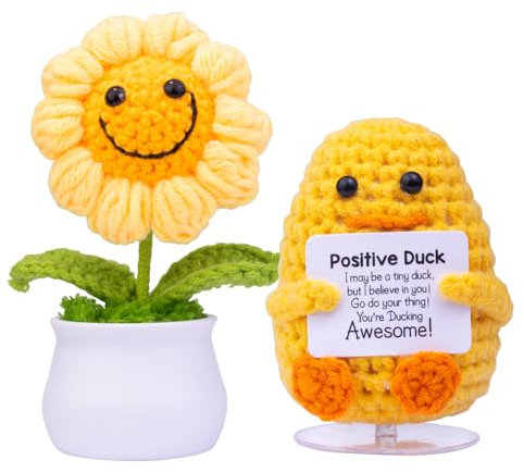 Mwmoeen Pocket Hug Positive Kartoffel, Funny Positive Kartoffel und Blumentöpfe, Handgemachte Häkeln Positive Kartoffel, Inspirierende Kartoffel Tasche Umarmung Geburtstagsgeschenk