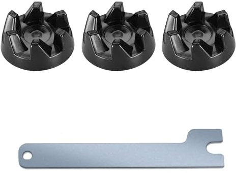 3Pcs Blender Coupler Gear Clutch for Kitchenaid Wp9704230vp,With Spanner Removal Tool Rubber Clutch Coupling Parts,Replacement Mixer Gear Accessories,Compatible With Kitchenaid KSB52 KSB5 5KSB52 5KSB5