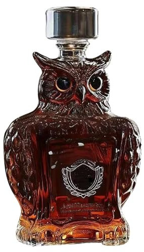 Uniques Whiskey Glass Decanter | Animal Statue Whiskey Bottle | Eagle Glass Whiskey Decanter | Fun Exquisite Liquor Bottle Gift for Holidays, Dad Husband, Families, Lovers