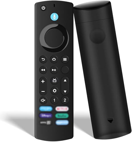 Fernbedienung (4 Gen) für Smart TV (2 Gen,3 Gen,Lite,4K) für A-MZ Fir-es TV St1-ck(4K, 4K Max, HD) Ersatz-Sprachfernbedienung für Smart TV Cube (2 Gen & 3 Gen) mit 6 Schnelltasten und Sprachfunktion