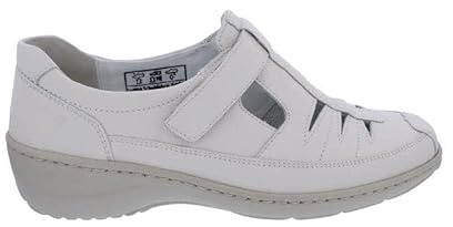 Waldläufer Halbschuh in Weite K Klettverschluss 607501-139-111,Glattleder, Beige, Fußbett zum Wechseln Beige