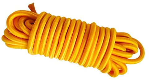 MagiDeal Solide Tendeur Corde Cordon de Choc, Jaune, 10m / 32.8ft