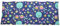 Franzis Nähstube 50x20cm Almohada grano de uva búho azul en 100% Algodón I Almohada grano de uva 50x20 para microondas I Almohada calor, almohada gran