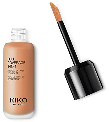 KIKO Milano Full Coverage 2-In-1 Foundation & Concealer 12 - N 80 | 2-In-1-Foundation Mit Concealer, Hohe Deckkraft