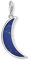 Thomas Sabo Damen-Charm-Anhänger Mond dunkelblau Charm Club 925 Sterling Silber Y0006-771-1
