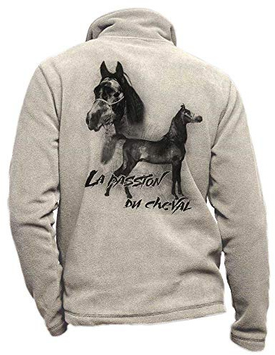 Pets-easy Reitjacke aus Fleece, mit einem Pferd von Elzan – personalisierte Reitbekleidung für Reiter