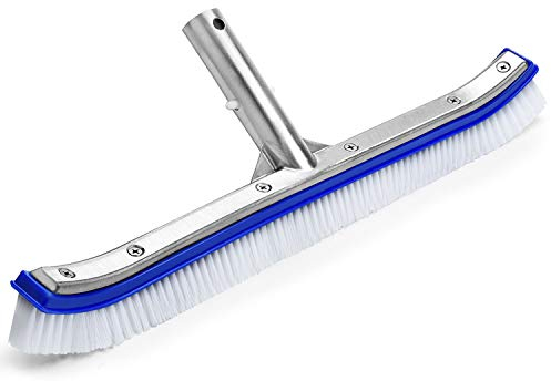 VABNEER Piscine Tête de Brosse Piscine Tête de Brosse Premium 18 Pouces en Aluminium Brosse de Nettoyage pour Piscine, Spa, Baignoires, Murs, Carrelage, Planchers