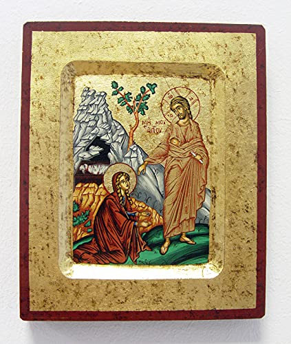 Siebdruck-Ikone ca.16x13cm Christ./Maria Magdalena