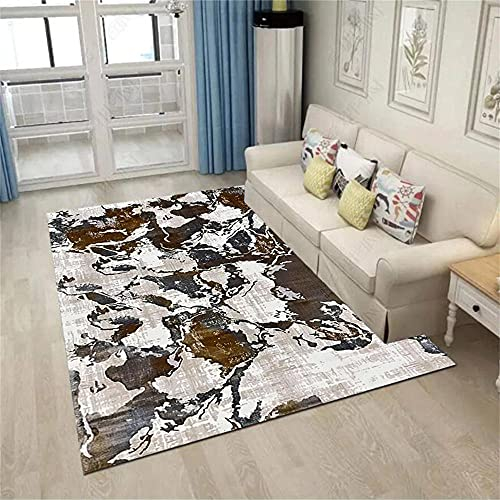 RUGMRZ Teppich Design Mobel Fur Wohnzimmer Bad Teppiche Grauer rechteckiger Teppich Restaurant Dekoration Feuchtigkeitsbeständig Maschinenwaschbar Teppich Auslegware 80X120cm