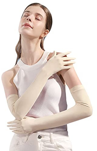 Sun Protection Driving Gloves Touchscreen Arm Sun Block Gloves Long Anti-UV Gloves for Cycling Fishing Climbing Gardening Hiking