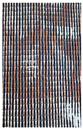 BLUSUPERSHOP Kleines Dach bunt Kunststoff wasserdicht Schindeln 35 x 50 cm ca. 13 x 5 mm Miniatur Krippe Crib für Pastori Krippen Handwerk bereits + 1 Schlüsselanhänger Amulett