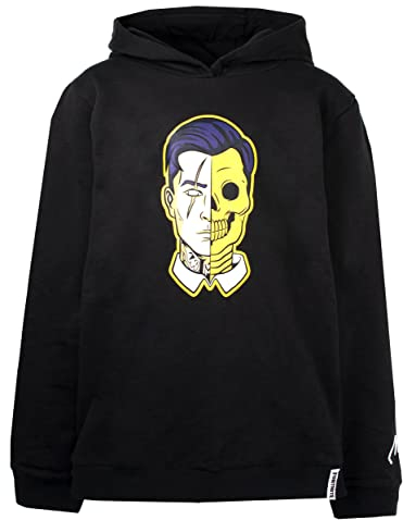 Fortnite – Hoodie für Jungen – Schwarzes Sweatshirt Skull Trooper-Motiv – Hoodie aus 100% Baumwolle – Offizielles Merchandise - 13 Jahre