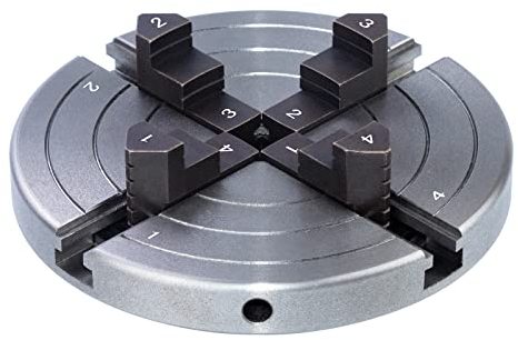 DEEFIINE 152MM Backenfutter Drechselfutte 1X8TPI,4-Backen selbstzentrierend Spannfutter Drehfutter Drechselspannfutter für Drechselbank(K06A1)