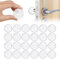 Vicloon Türstopper Wand,24 Stück Wand Türstopper Set,40mm SiliconeTürstopper Wand selbstklebend Transparent​ runde für Türklinkenpuffer, Wandschutz,Wandschrankschutz