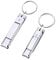 2 Pcs Multi Nail Clipper Ultra-Thin Portable Nail Cutter with Key Ring and Nail File Stainless Steel Foldable Manicure Set for Traveling, Home, Office