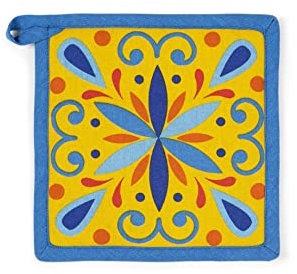 Excelsa Puebla Topflappen, 20 x 20 cm, Futter 100% Baumwolle, Füllung aus Polyester