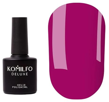 Komilfo Color Base 8ml White Red Milky, Medium density, self-leveling. Fast coverage. Soft, flesh-colored shades, Long -lasting up to 21 days, Nail Gel Polish Led Uv (Color Base Magenta, 8ml)
