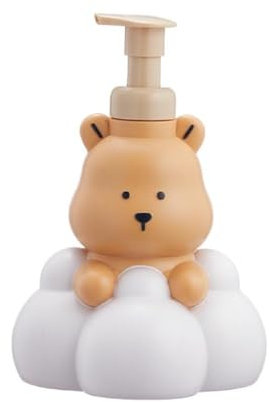 Ranuw 250/500ml Cartoon Bear Bagno Con Questo Simpatico Orso Cartoon Bear Foam Dispenser Ricaricabile Sapone E Igienizzanti Pompa Bottiglia Shampoo Dispenser