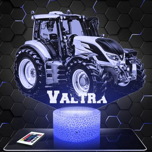 Moderne LED Ambiente Lampe Landwitschaftlicher Traktor Valtr, Geschenkidee deko Sammlung Miniatur 1 32. Lampe deko Büro Wohnzimmer, Fan Landwitschaftlicher Traktor Valtr TOP