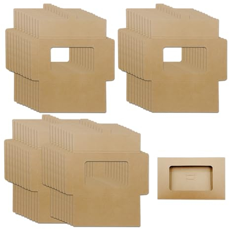 ONEBO 40 Pièces Enveloppe de Carte Postale Vintage,Enveloppes En Papier Kraft,Enveloppes en Papier Kraft Rétro,pour Contenir Des Cartes Postales, Des Lettres, Des Photos