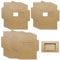 ONEBO 40 Pcs Kraft Paper Boxs Postcard Packaging Box,Kraft Paper Boxs Postcard Packaging Box,Postcard Sleeves,for Artwork,Postcards Storage,Vintage Postcards,Photographs