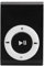 MiniMP3 BackClip Player, Portable Digital Music Media Player with Earphone and USB Cable, Long Battery Life for Outdoor Activities, 8GB Memory Card Slot (Black)