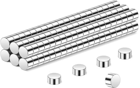 Wukong N45 3x2mm Mini Magnete, 120 Stück Miniatur Neodym Magnete Klein aber Stark für Kühlschrank, 3D Drucker, Modell und DIY-Projekt
