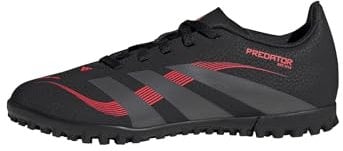 adidas Predator Club Turf Football Boots Kids, core Black/Grey Four/Lucid red, 4 UK Child