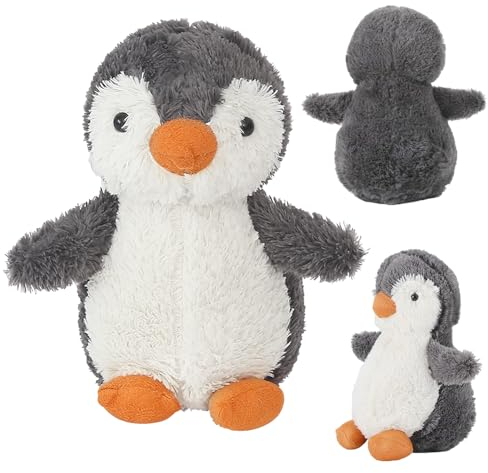 KBIBCK Peluche Pingouin, 23cm Peluche Pingouin Jouet, Peluche Pingouin en Peluche, Poupée Pingouin Cadeaux, Cadeau d'anniversaire pour Enfants