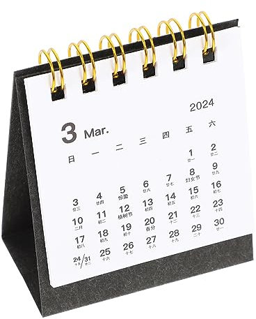 HAPINARY Decorative Desk Calendars 2024 Flip Calendar Standing Desk Calendar for Home Office