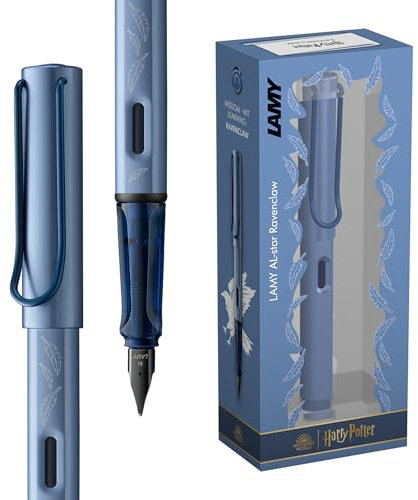 LAMY AL-star Harry Potter Ravenclaw – Special Edition Fountain Pen with engraving of the house - steel nib in size F - lightweight aluminum body - including LAMY T 10 blue cartridge - Right-Handed