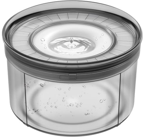 Techphardo 1Gallon No Spill Dog Water Bowl-3.8L Large Capacity, BPA-Free, Anti-Splash & Anti-Digging Design with Non-Slip Base, for Messy Drinkers