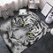 lFTEGUFKXS Weihnachten Teppich mit 3D-Tieren-Druck, Tiger, Löwe, Leopard, Fußmatte, Badematte, Wohnzimmer-Eingangsdekor (s6,60 * 90cm)