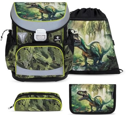 Belmil Mini-Fit Schulranzen Set 4 -teilig (405-33/AG/S) (Lost World 2)